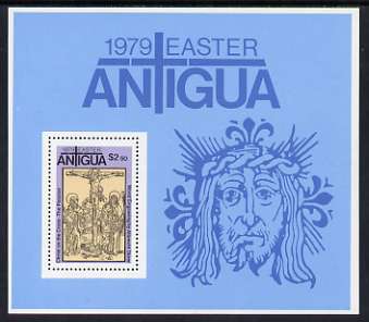 Antigua 1979 Easter - Works by Durer perf m/sheet unmounted mint, SG MS 611, stamps on easter, stamps on arts, stamps on durer