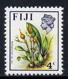 Fiji 1975-77 Birds & Flowers 4c (Bulbophyllum sp nov) unmounted mint, SG 508, stamps on flowers