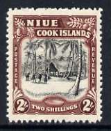 Niue 1944-46 HMS Island Village 2s (multiple wmk) unmounted mint, SG 96, stamps on cultures, stamps on , stamps on  kg6 , stamps on 