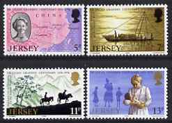 Jersey 1976 Birth Centenary of Dr Lilian Grandin (medical missionary)  perf set of 4 unmounted mint, SG 164-67, stamps on medical, stamps on women, stamps on missionaries