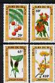Senegal 1988 Flowers set of 4 unmounted mint, SG 969-72, stamps on , stamps on  stamps on flowers, stamps on  stamps on lilies