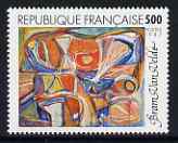 France 1987 Abstract by Bram van Velde 5f unmounted mint from Art set, SG 2773, stamps on arts