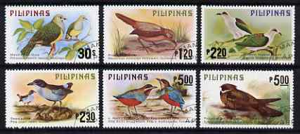 Philippines 1979 Birds set of 6 fine used, SG 1504-09, stamps on birds, stamps on pigeons