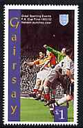 Gairsay 1996 Great Sporting Events - Football £1 - 1952-53 FA Cup Final, unmounted mint, stamps on football, stamps on sport
