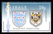 Easdale 1996 Great Sporting Events - Football 19p - Blackpool Club Badge Winners of 1952-53 FA Cup Final, unmounted mint, stamps on , stamps on  stamps on football, stamps on  stamps on sport