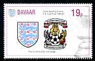 Davaar Island 1996 Great Sporting Events - Football 19p - Coventry City Club Badge Winners of 1986-87 FA Cup Final, unmounted mint, stamps on football, stamps on sport
