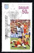Davaar Island 1996 Great Sporting Events - Football 50p - 1991-92 FA Cup Final, unmounted mint, stamps on football, stamps on sport
