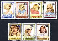 North Korea 1982 Princess Dianas 21st Birthday perf set of 7 very fine cds used, stamps on royalty, stamps on diana