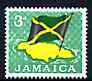 Jamaica 1964-68 National Flag & Map 3d (from def set) unmounted mint, SG 221, stamps on , stamps on  stamps on flags, stamps on  stamps on maps