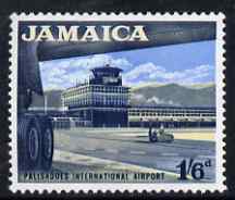 Jamaica 1964-68 Palisadoes International Airport 1s6d (from def set) unmounted mint, SG 227, stamps on , stamps on  stamps on aviation, stamps on  stamps on airports