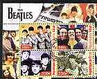 Chad 2003 Legendary Pop Groups - Beatles #3 perf sheetlet containing 4 values cto used, stamps on personalities, stamps on entertainments, stamps on music, stamps on pops, stamps on rock, stamps on beatles