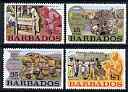 Barbados 1973 Pottery perf set of 4 unmounted mint SG 468-71*, stamps on pottery