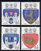 Czechoslovakia 1977 Arms of Czech Towns (1st series) perf set of 4 unmounted mint, SG 2322-25, stamps on , stamps on  stamps on heraldry, stamps on  stamps on arms