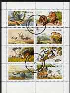 Nagaland 1972 African Wild Animals (Zebra, Giraffe, Crocs, Apes, etc) perf set of 8 values fine cto used, stamps on animals, stamps on apes, stamps on giraffe, stamps on zebra, stamps on leopard, stamps on cats, stamps on tigers