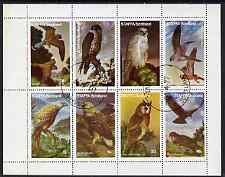 Staffa 1977 Birds of Prey #01 perf  set of 8 values fine cto used (1.5p to 40p), stamps on birds, stamps on birds of prey, stamps on kestrel, stamps on hobby, stamps on harrier, stamps on kite, stamps on buzzard, stamps on owls, stamps on falcon
