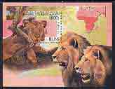 Benin 1999 Lions perf m/sheet unmounted mint, stamps on , stamps on  stamps on cats, stamps on  stamps on lions