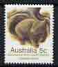 Australia 1981-83 Queensland Hairy Nosed Wombat 5c from Wildlife def set unmounted mint SG 784*, stamps on animals
