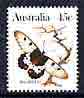 Australia 1981-83 Big Greasy butterfly 45c from Wildlife def set unmounted mint, SG 795*, stamps on butterflies