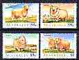 Australia 1989 Sheep set of 4 unmounted mint, SG 1195-98*, stamps on animals, stamps on ovine