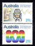 Australia 1982 50th Anniversary of ABC (Australian broadcasting Commission) se-tenant pr unmounted mint, SG 847a, stamps on communications, stamps on radio