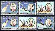 Manama 1972 Three Soviet Heroes (Soyuz 11 Disaster) perf set of 6 cto used, Mi A-F1029, stamps on space, stamps on disasters, stamps on personalities