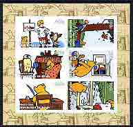 Benin 2004 Winnie the Pooh imperf sheetlet containing set of 6 values cto used, stamps on , stamps on  stamps on bears, stamps on  stamps on children, stamps on  stamps on cartoons, stamps on  stamps on owls