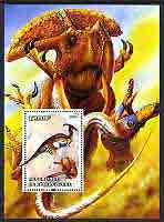 Ivory Coast 2004 Dinosaurs #3 perf m/sheet, fine cto used, stamps on dinosaurs