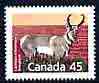 Canada 1988 Pronghorn 45c from Canadian Mammals & Architecture set unmounted mint, SG 1270, stamps on , stamps on  stamps on animals, stamps on  stamps on deer