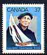 Canada 1988 20th Death Anniversary of Angus Walters (yachtsman) 37c unmounted mint, SG 1314, stamps on sailing, stamps on personalities