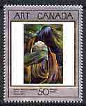Canada 1990 Canadian Art - 4th series - Forest British Columbia by Emily Carr 50c unmounted mint, SG 1421, stamps on arts, stamps on trees