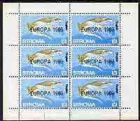 Stroma 1969 Fish 1s3d (Dogfish) with 'Europa 1969' opt complete perf sheetlet of 6 values unmounted mint, stamps on , stamps on  stamps on fish, stamps on  stamps on europa