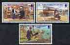 Guernsey 1980 60th Anniversary of Guernsey Police Force perf set of 3 unmounted mint, SG 214-16, stamps on police, stamps on dogs, stamps on  gsd , stamps on motorbikes, stamps on trucks