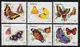 Zimbabwe 1992 Butterflies perf set of 6 unmounted mint, SG 838-43*, stamps on butterflies