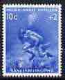 Netherlands Antilles 1960 Frogman 10c+2c (from Cancer Fund set) unmounted mint, SG 421, stamps on scuba, stamps on cancer, stamps on diseases