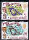 St Kitts-Nevis 1966 Football World Cup perf set of 2 unmounted mint, SG 157-58*, stamps on football, stamps on sport