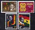 Ghana 1963 Founders Day perf set of 4 unmounted mint, SG 315-18, stamps on constitutions, stamps on flags, stamps on fireworks