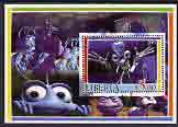 Liberia 2005 Bugs life perf m/sheet #2 fine cto used, stamps on insects, stamps on disney, stamps on cartoons