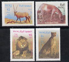 Iraq 2003 Wild Animals perf set of 4 unmounted mint, stamps on , stamps on  stamps on animals, stamps on  stamps on cats