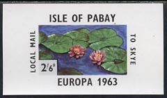 Pabay 1963 Europa Flowers imperf m/sheet (water lily) unmounted mint (Rosen PA10), stamps on , stamps on  stamps on europa, stamps on  stamps on flowers