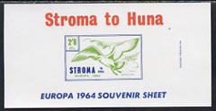 Stroma 1964 Europa imperf m/sheet 2s6d (Herring Gull) unmounted mint, stamps on europa, stamps on birds