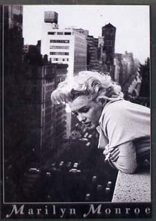 Postcard - Publicity postcard showing Marilyn Monroe in black & white (BP Posters), unused and pristine, stamps on , stamps on  stamps on movies, stamps on  stamps on films, stamps on  stamps on cinema, stamps on  stamps on women, stamps on  stamps on marilyn monroe