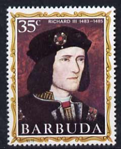 Barbuda 1970-71 English Monarchs SG 59 Richard III unmounted mint*, stamps on royalty