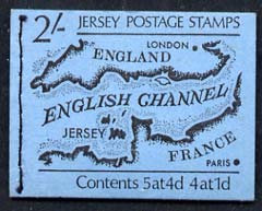 Jersey 1969-70 Map 2s booklet complete SG SB1, stamps on , stamps on  stamps on maps