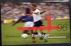 Great Britain 1996 European Football Championship Â£6.48 Prestige booklet complete and very fine, SG DX18, stamps on football, stamps on sport