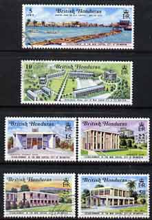 British Honduras 1971 New Capital perf set of 6 fine cds used SG 301-306, stamps on police, stamps on post offices, stamps on legal, stamps on  law , stamps on 