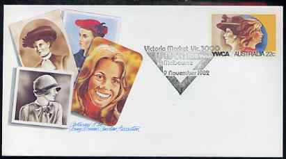 Australia 1980 Centenary of the YWCA 22c postal stationery envelope with special illustrated first day cancellation, stamps on women