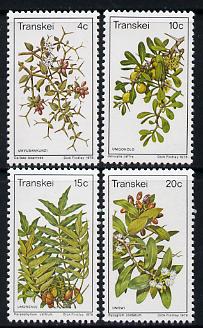 Transkei 1978 Edible Wild Fruits set of 4 unmounted mint, SG 41-44, stamps on fruit