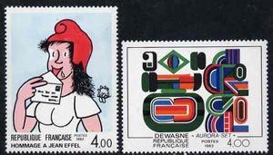 France 1983 Philatelic Creations set of 2  unmounted mint, SG2578-79, stamps on arts, stamps on 