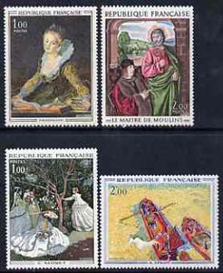 France 1972 French Art set of 4 unmounted mint, SG1944-47, stamps on arts, stamps on monet