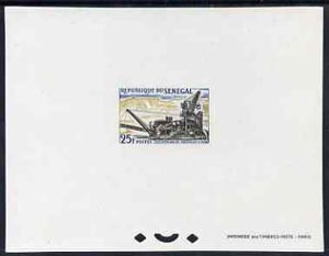 Senegal 1964 Industries 25f Working Phosphate epreuve de luxe sheet in issued colours, as SG279, stamps on minerals